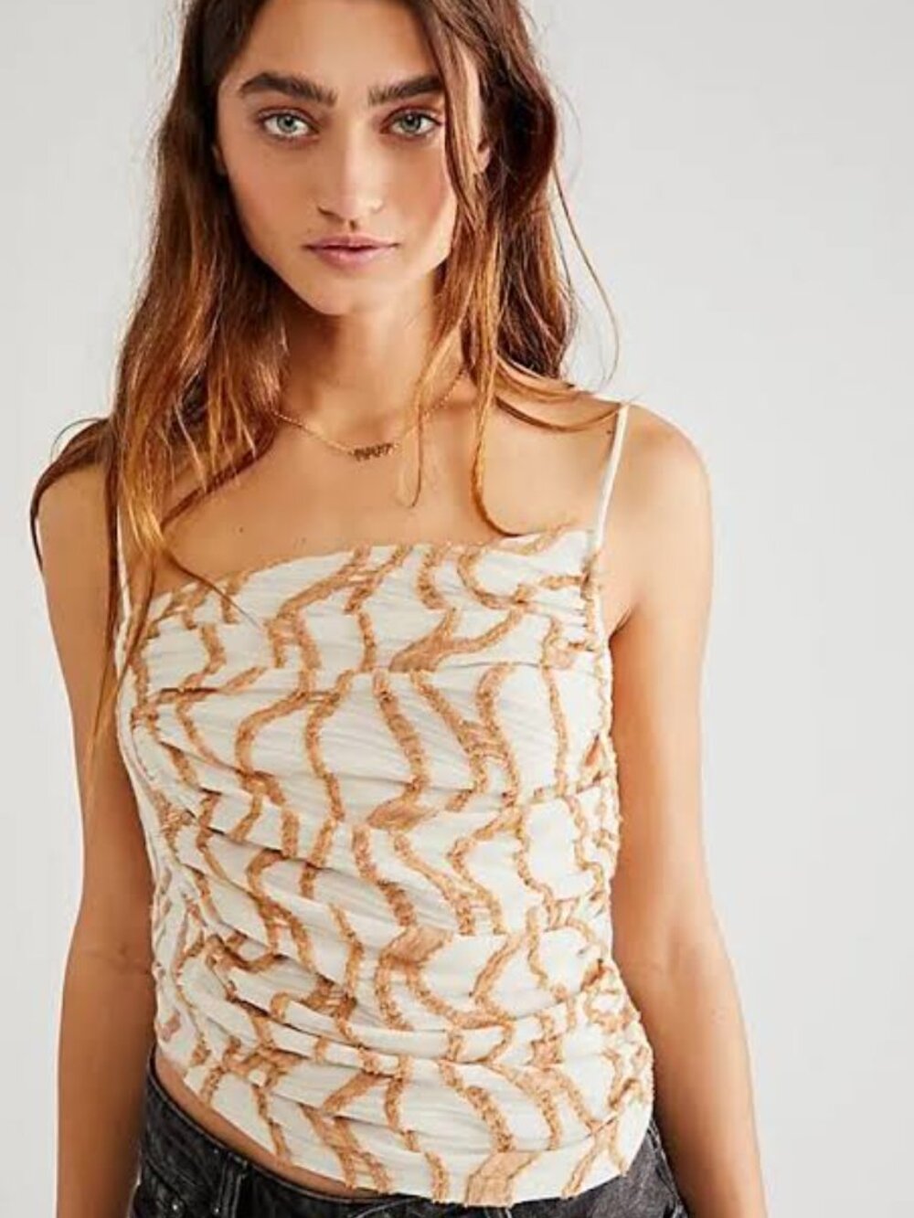 FREE PEOPLE Sand Dunes Tank Top Size S